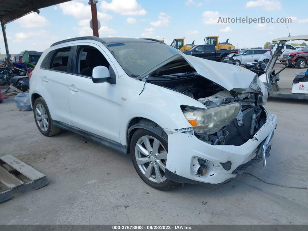 2013 Mitsubishi Outlander Sport Se White vin: 4A4AP4AU9DE017891