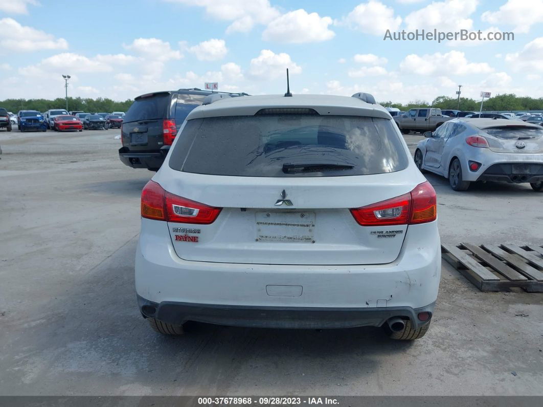 2013 Mitsubishi Outlander Sport Se White vin: 4A4AP4AU9DE017891