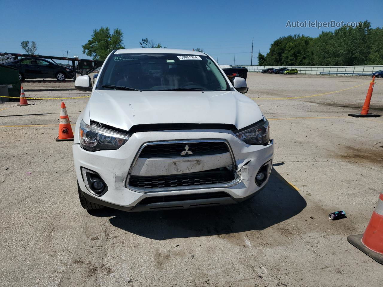 2015 Mitsubishi Outlander Sport Se White vin: 4A4AP4AU9FE004528