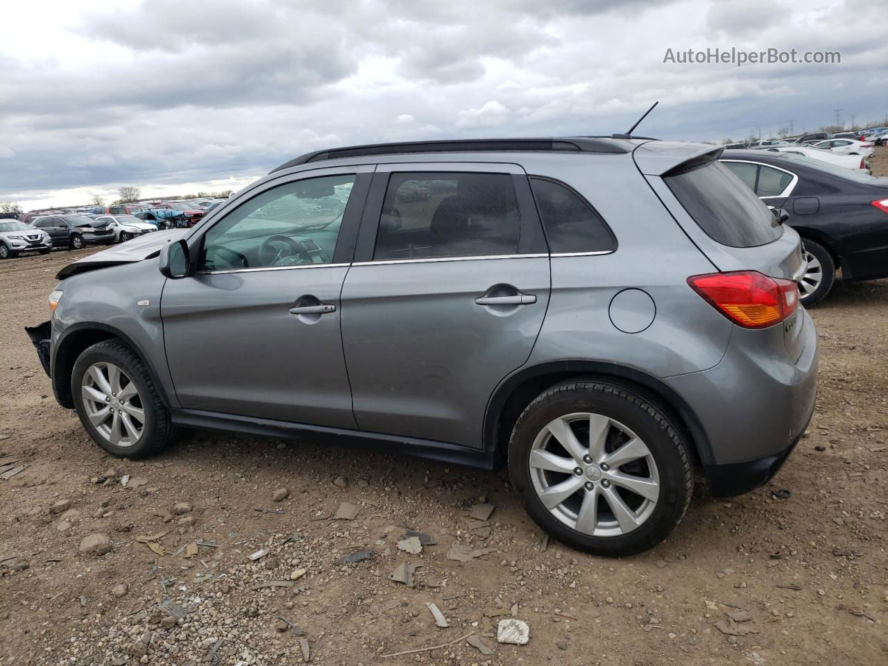 2015 Mitsubishi Outlander Sport Se Серебряный vin: 4A4AP4AU9FE007090