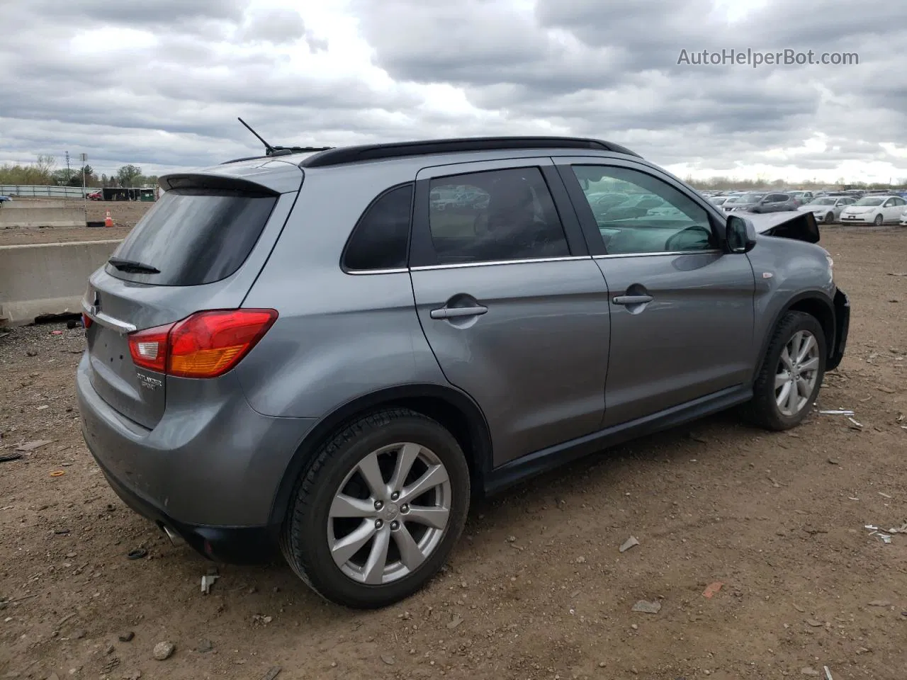 2015 Mitsubishi Outlander Sport Se Серебряный vin: 4A4AP4AU9FE007090