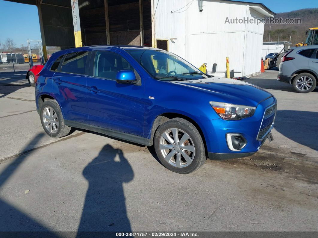 2015 Mitsubishi Outlander Sport Se Blue vin: 4A4AP4AU9FE008448