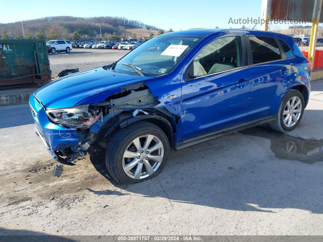 2015 Mitsubishi Outlander Sport Se Синий vin: 4A4AP4AU9FE008448