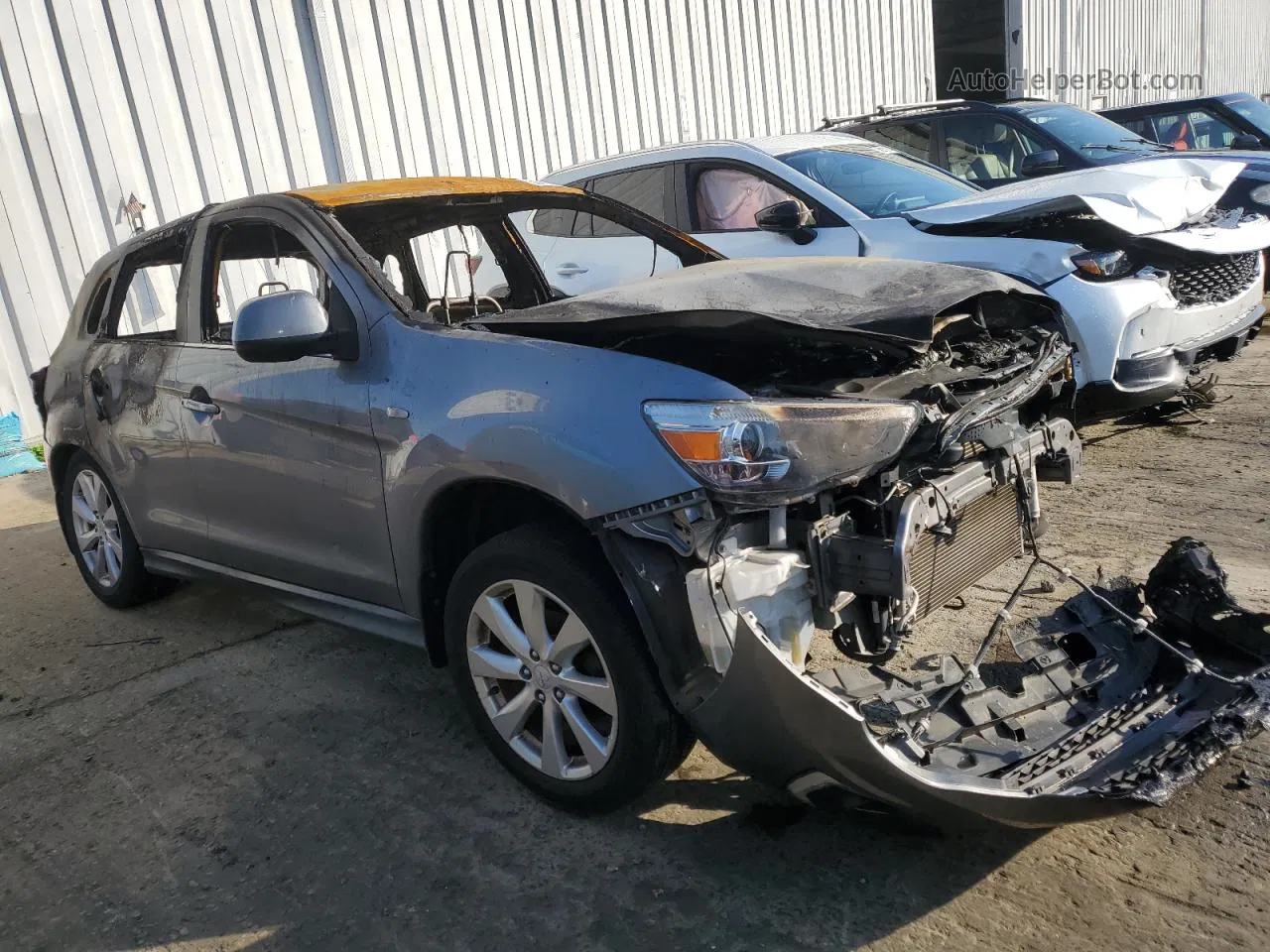 2015 Mitsubishi Outlander Sport Se Серый vin: 4A4AP4AU9FE012886