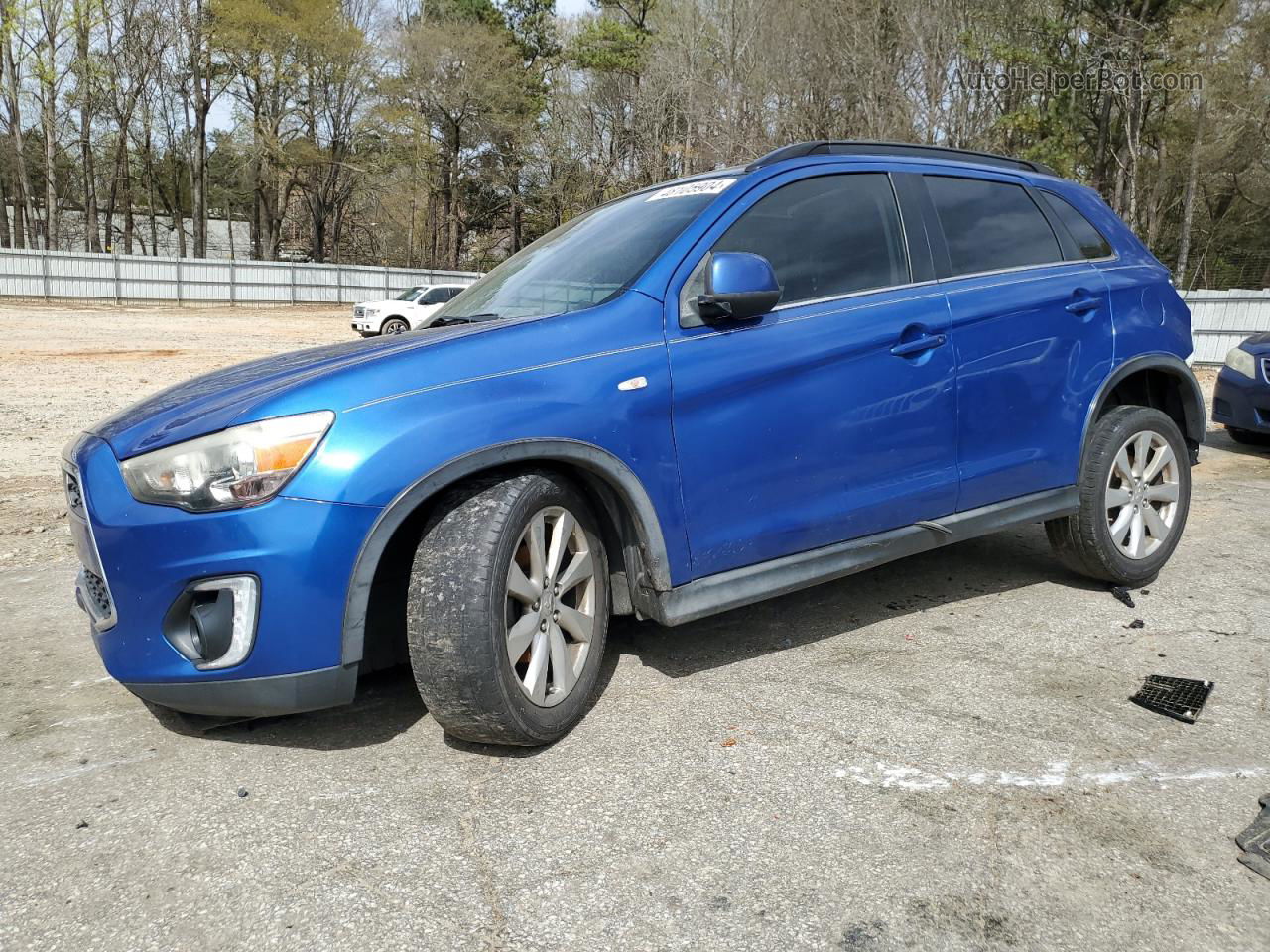 2015 Mitsubishi Outlander Sport Se Blue vin: 4A4AP4AU9FE013357