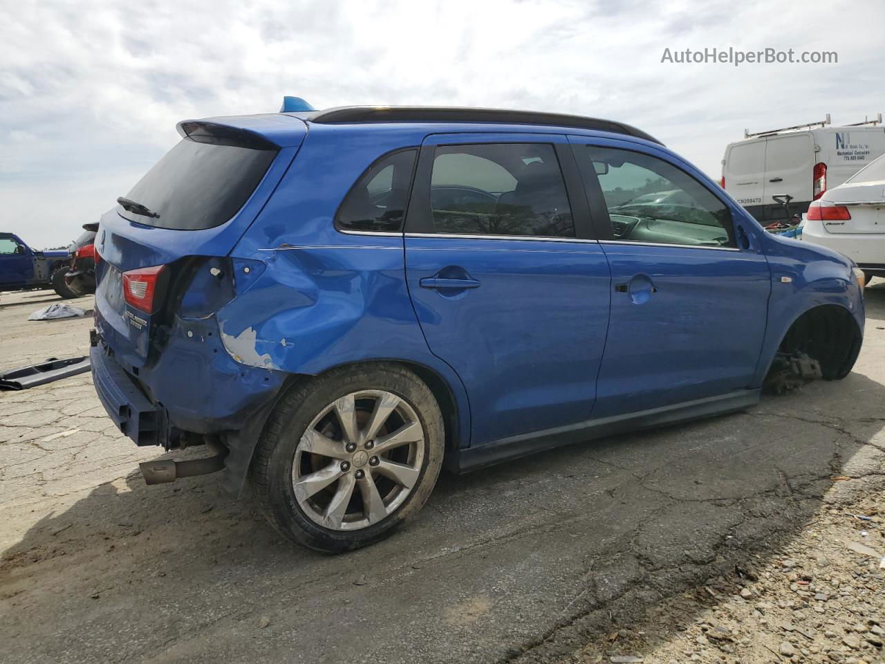 2015 Mitsubishi Outlander Sport Se Синий vin: 4A4AP4AU9FE013357