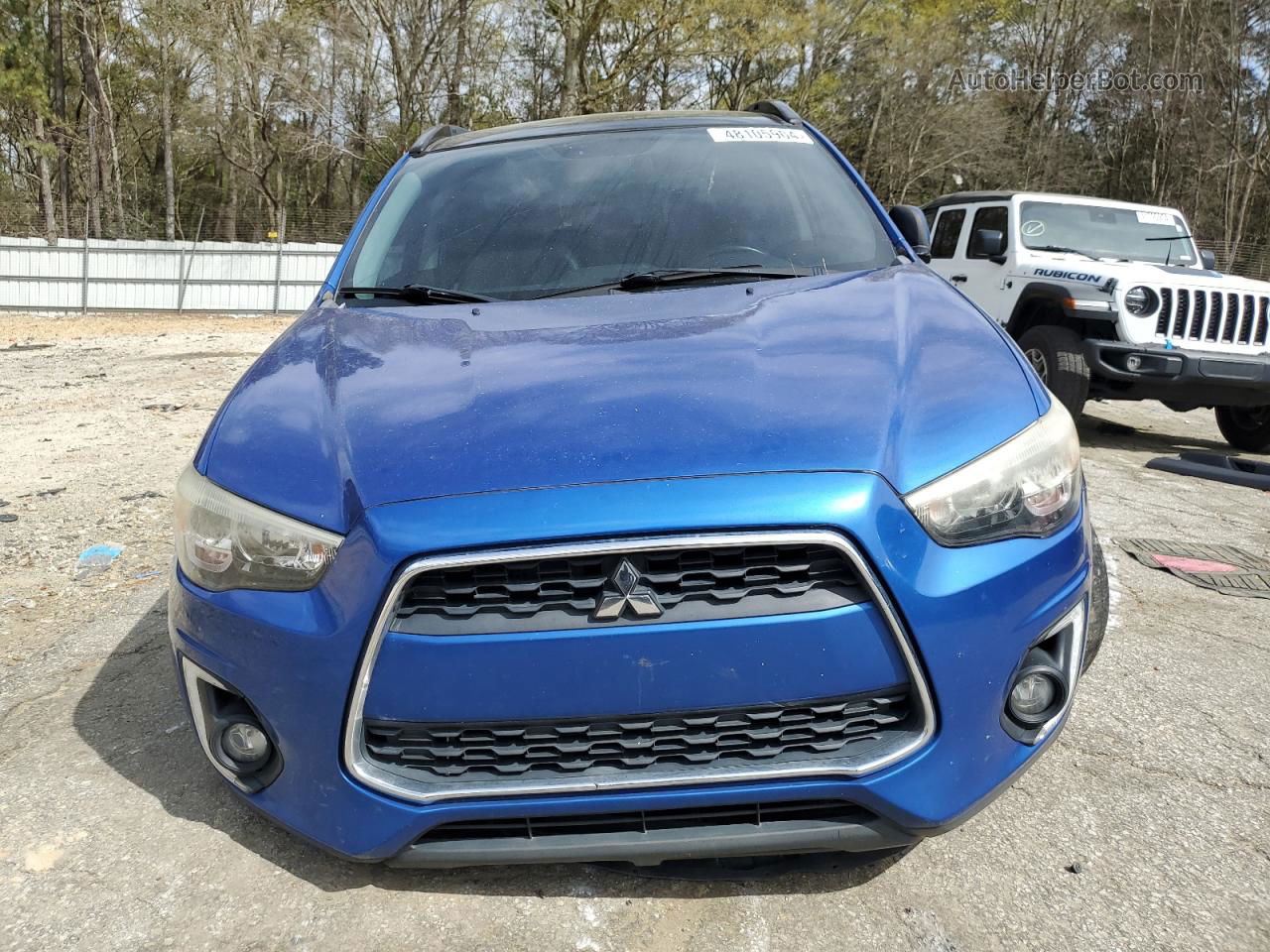 2015 Mitsubishi Outlander Sport Se Blue vin: 4A4AP4AU9FE013357