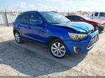 2015 Mitsubishi Outlander Sport Se Blue vin: 4A4AP4AU9FE014752