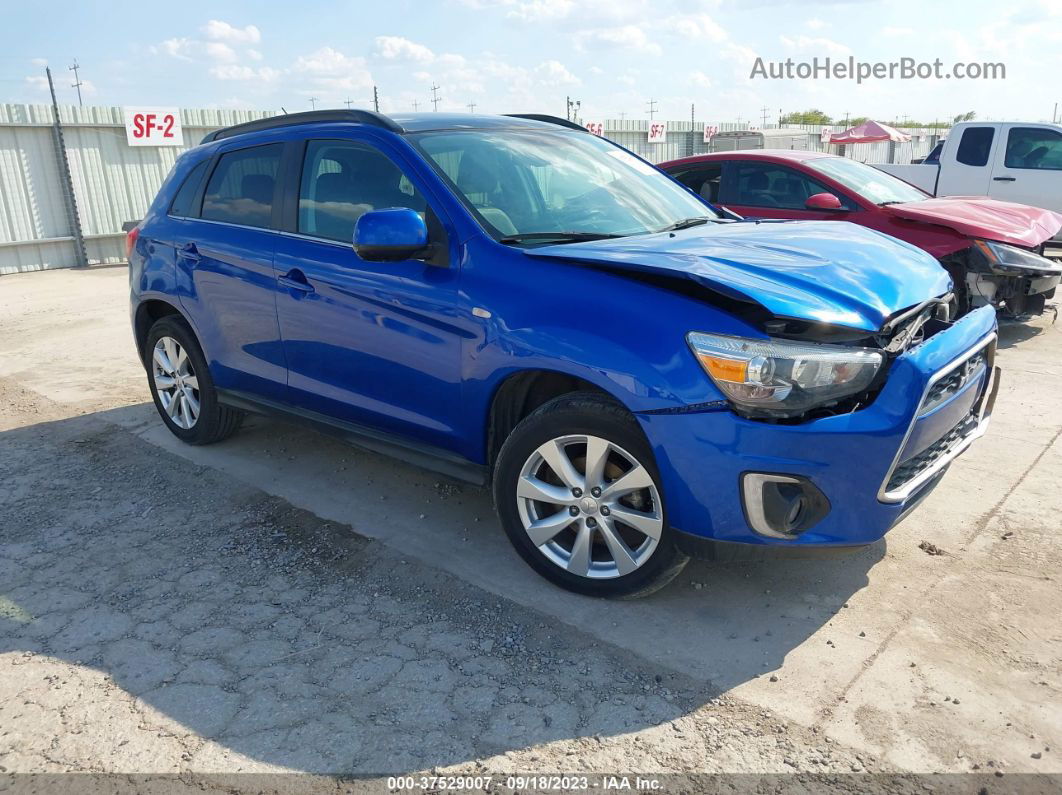 2015 Mitsubishi Outlander Sport Se Синий vin: 4A4AP4AU9FE014752