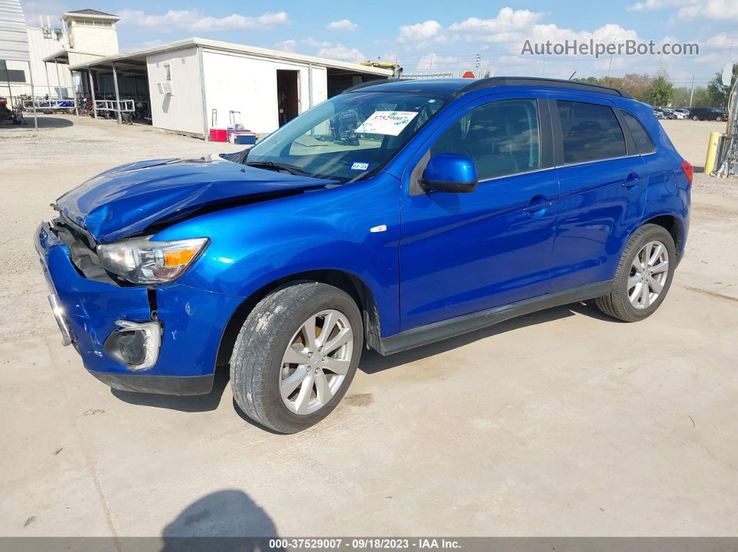 2015 Mitsubishi Outlander Sport Se Blue vin: 4A4AP4AU9FE014752