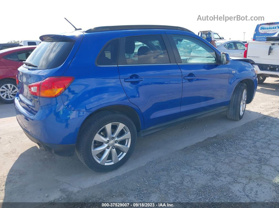 2015 Mitsubishi Outlander Sport Se Синий vin: 4A4AP4AU9FE014752