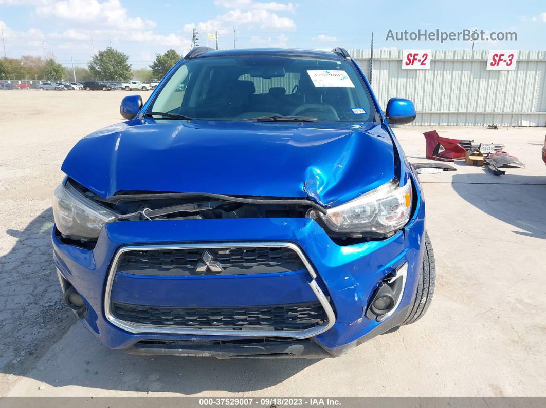 2015 Mitsubishi Outlander Sport Se Blue vin: 4A4AP4AU9FE014752