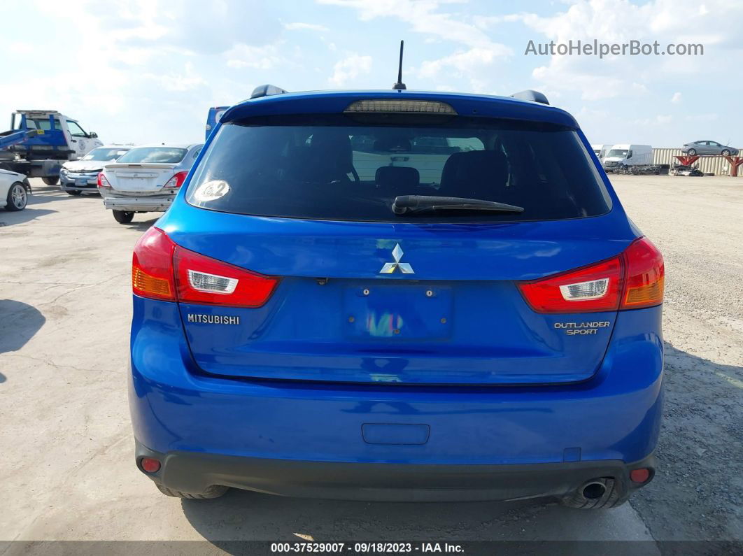 2015 Mitsubishi Outlander Sport Se Blue vin: 4A4AP4AU9FE014752