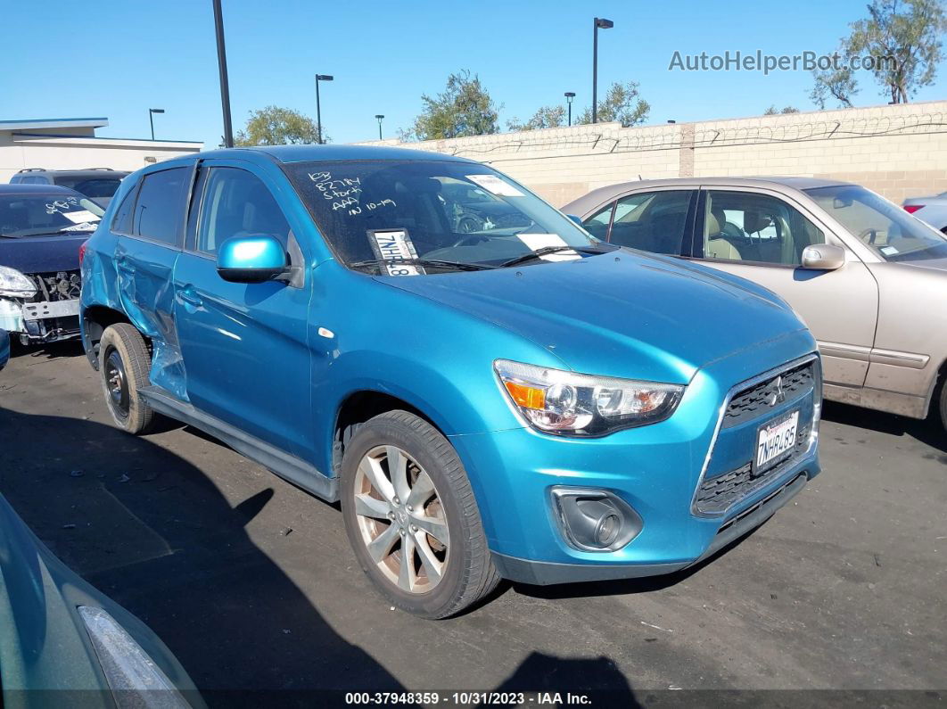 2013 Mitsubishi Outlander Sport Se Blue vin: 4A4AP4AUXDE004096