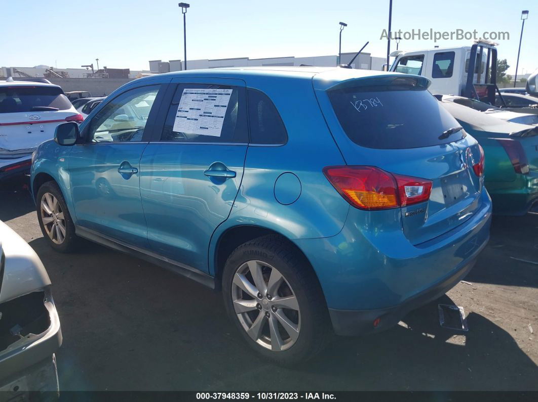 2013 Mitsubishi Outlander Sport Se Blue vin: 4A4AP4AUXDE004096