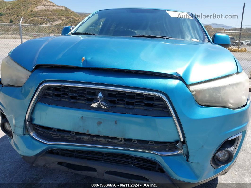 2013 Mitsubishi Outlander Sport Se Blue vin: 4A4AP4AUXDE009718