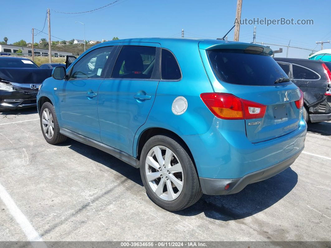 2013 Mitsubishi Outlander Sport Se Blue vin: 4A4AP4AUXDE009718