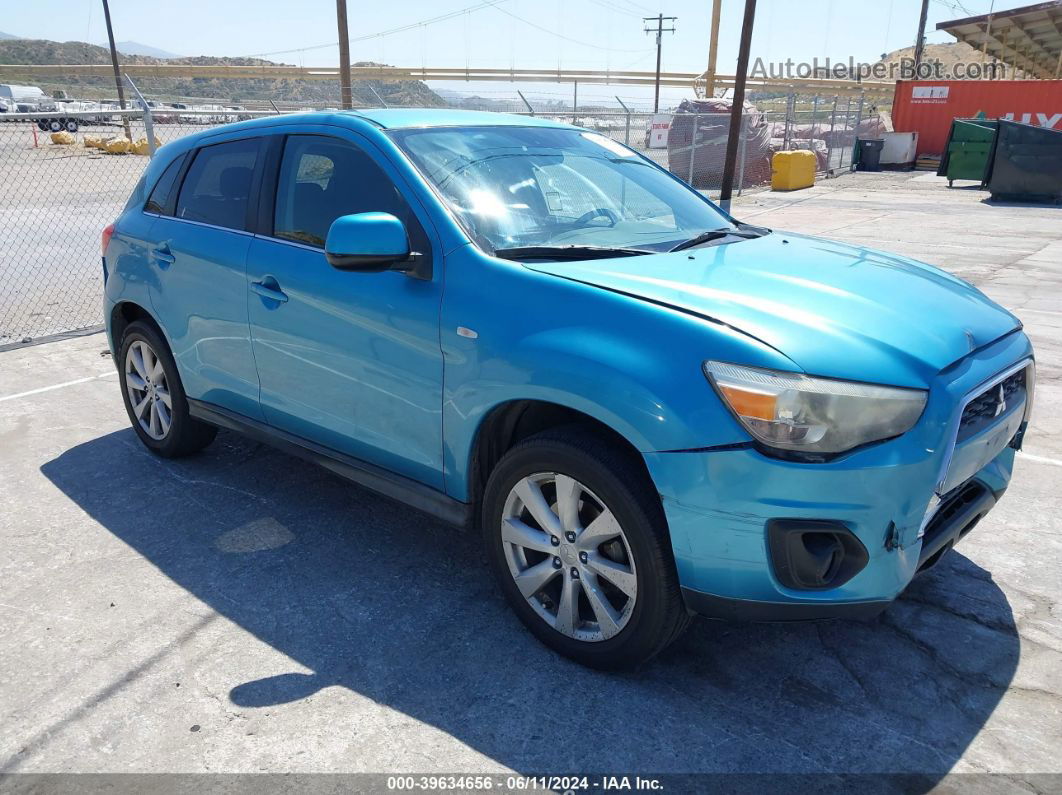 2013 Mitsubishi Outlander Sport Se Синий vin: 4A4AP4AUXDE009718