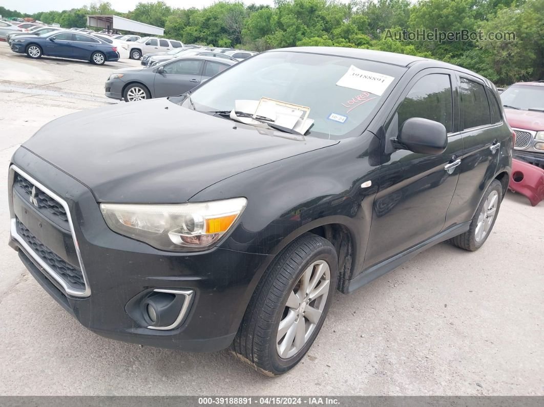 2013 Mitsubishi Outlander Sport Se Черный vin: 4A4AP4AUXDE025286