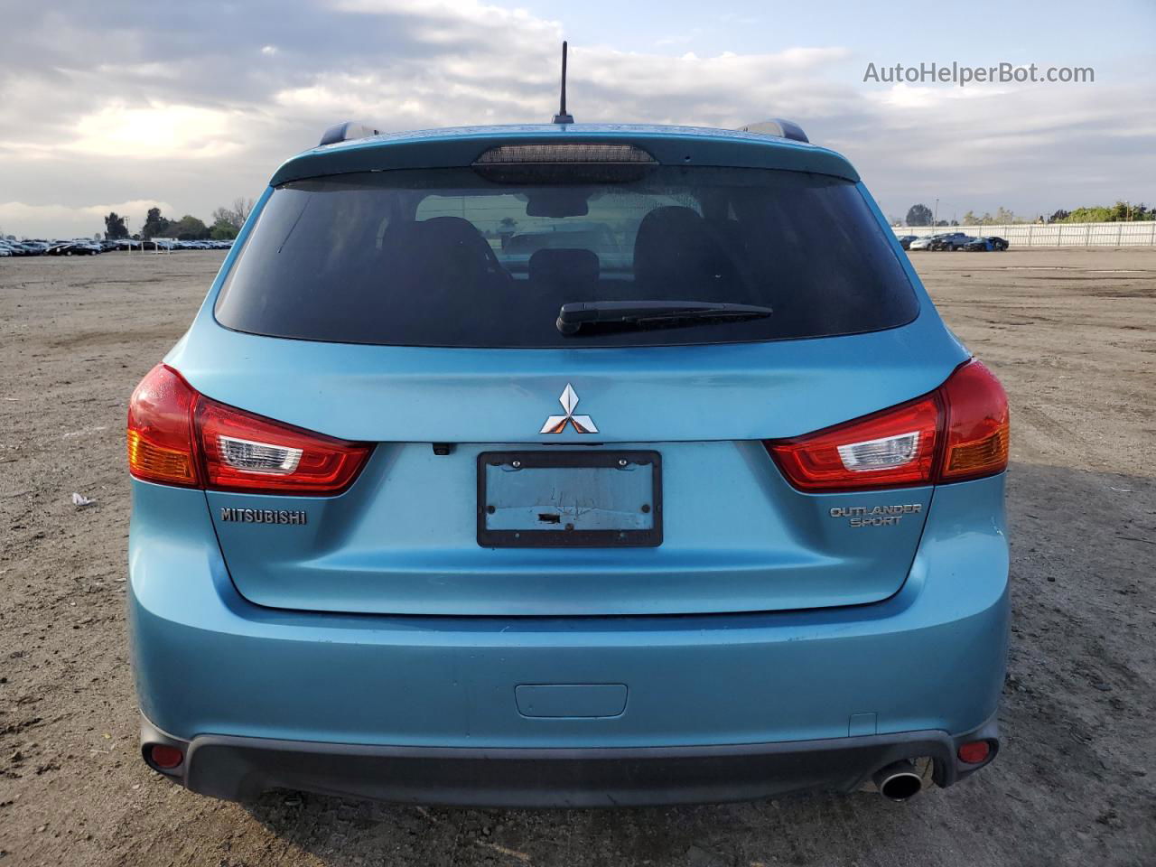 2014 Mitsubishi Outlander Sport Se Turquoise vin: 4A4AP4AUXEE017111