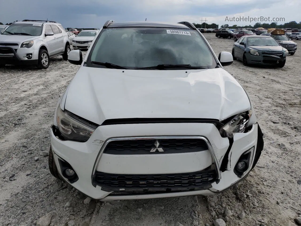 2015 Mitsubishi Outlander Sport Se Белый vin: 4A4AP4AUXFE009544