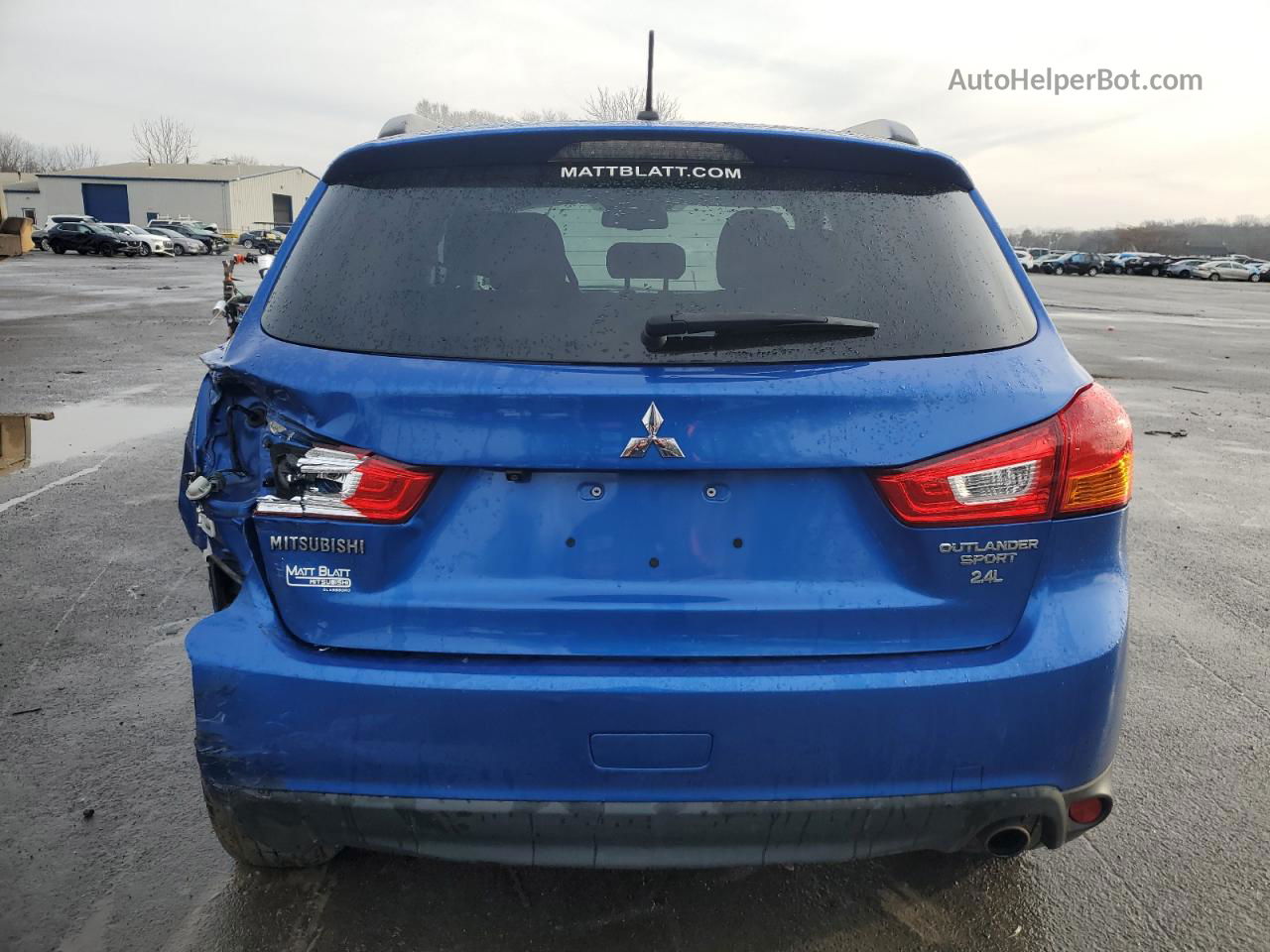 2015 Mitsubishi Outlander Sport Se Синий vin: 4A4AP4AW4FE047188