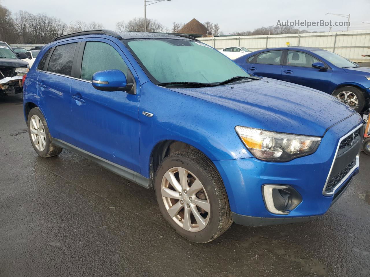 2015 Mitsubishi Outlander Sport Se Синий vin: 4A4AP4AW4FE047188