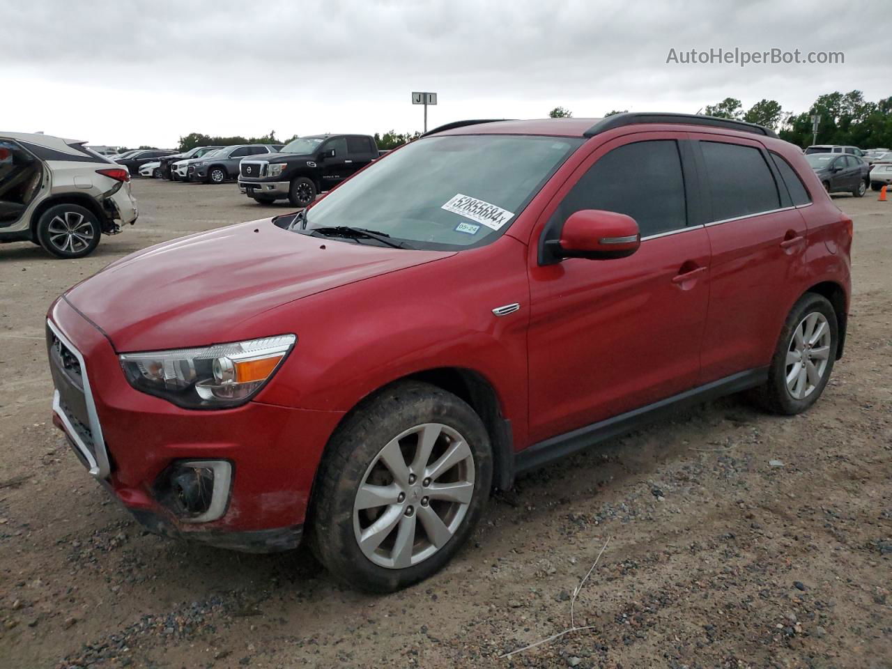 2015 Mitsubishi Outlander Sport Se Red vin: 4A4AP4AW7FE044950