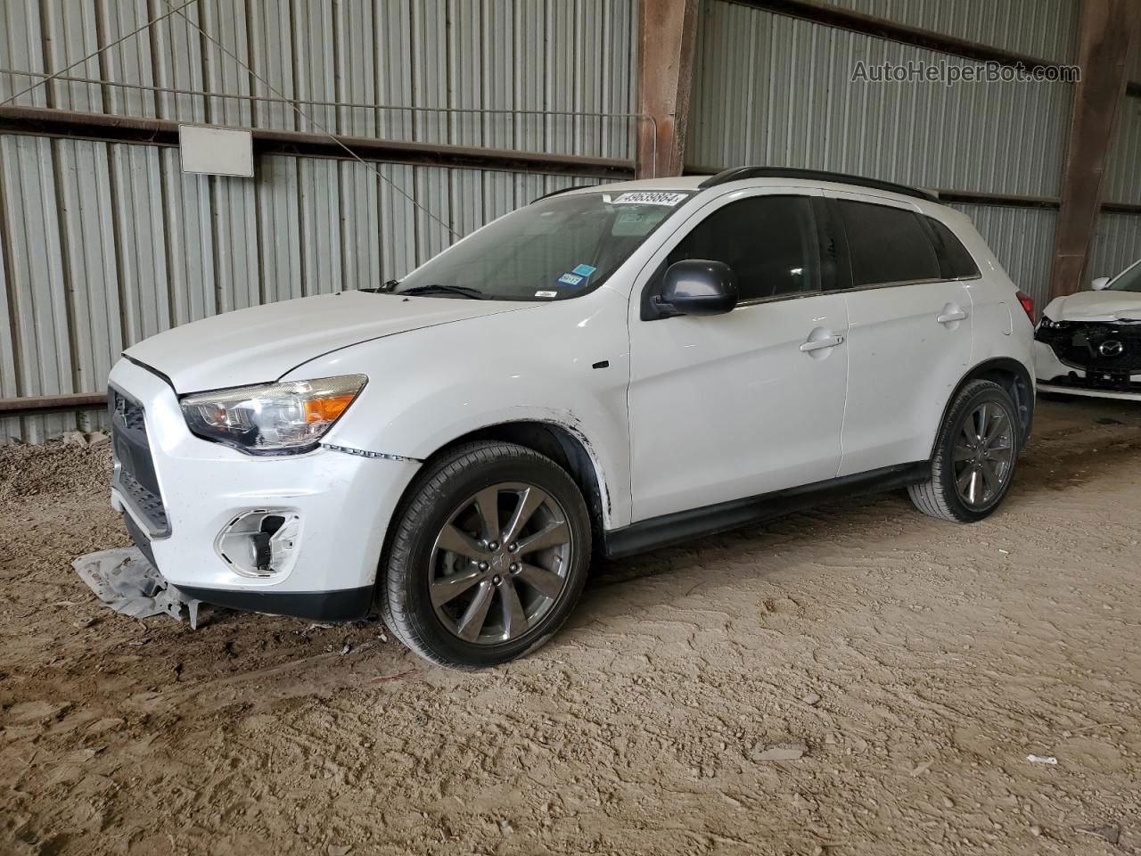 2013 Mitsubishi Outlander Sport Le White vin: 4A4AP5AU1DE021424