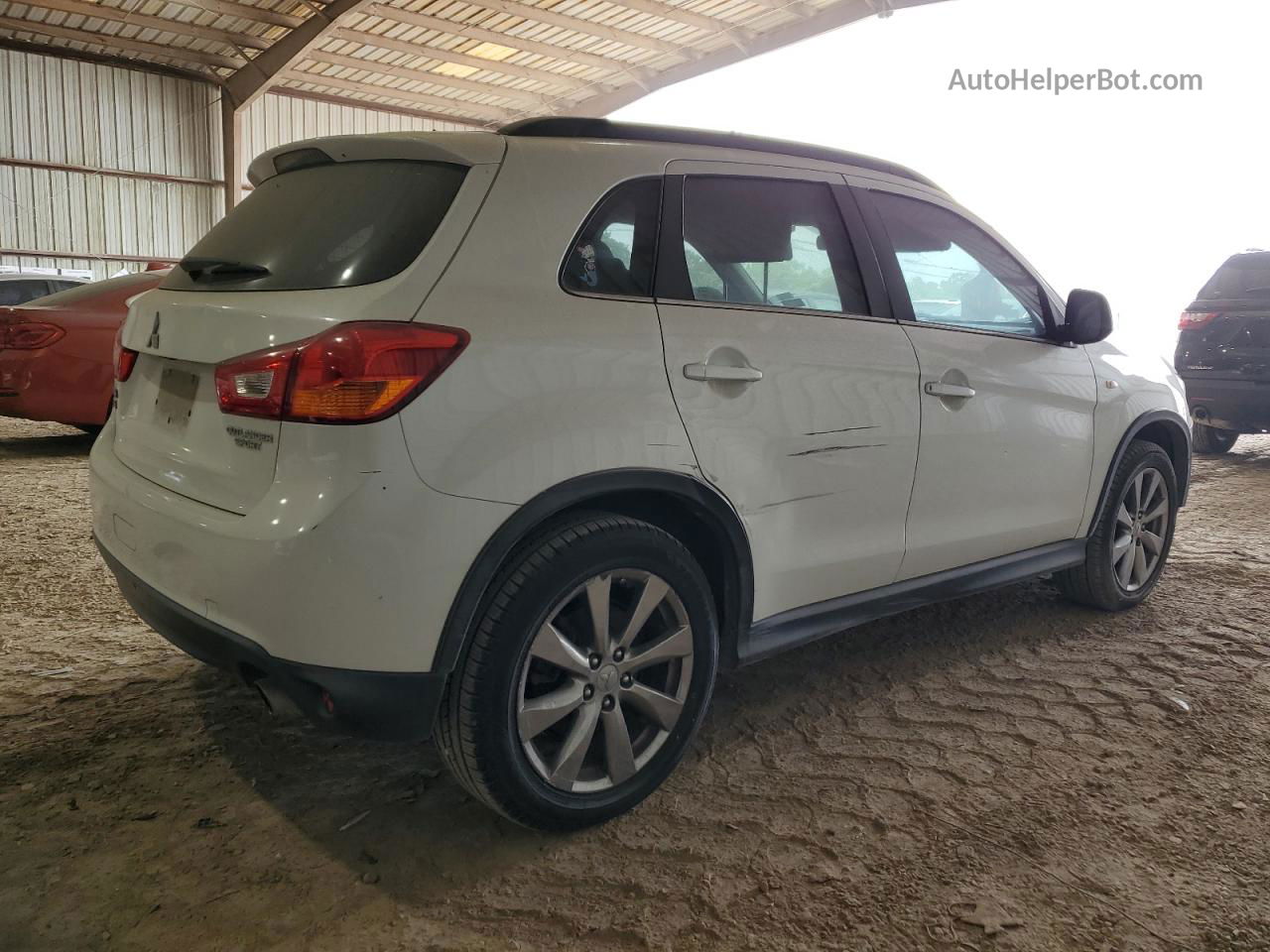 2013 Mitsubishi Outlander Sport Le White vin: 4A4AP5AU1DE021424