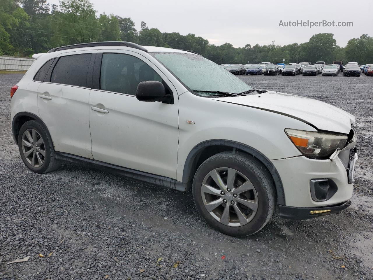 2013 Mitsubishi Outlander Sport Le White vin: 4A4AP5AU3DE022235