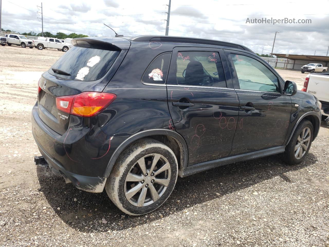 2013 Mitsubishi Outlander Sport Le Black vin: 4A4AP5AU3DE023403