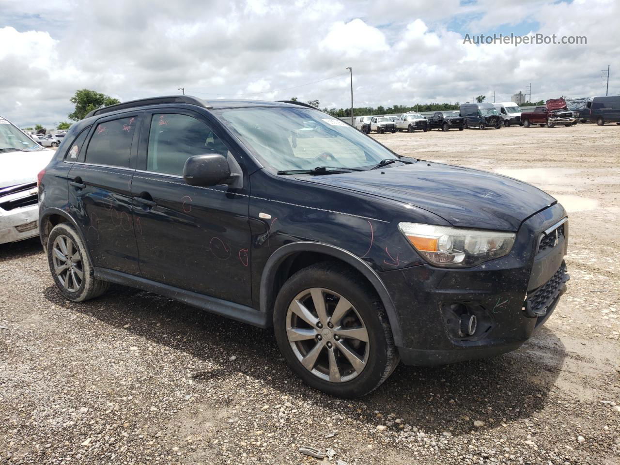 2013 Mitsubishi Outlander Sport Le Black vin: 4A4AP5AU3DE023403