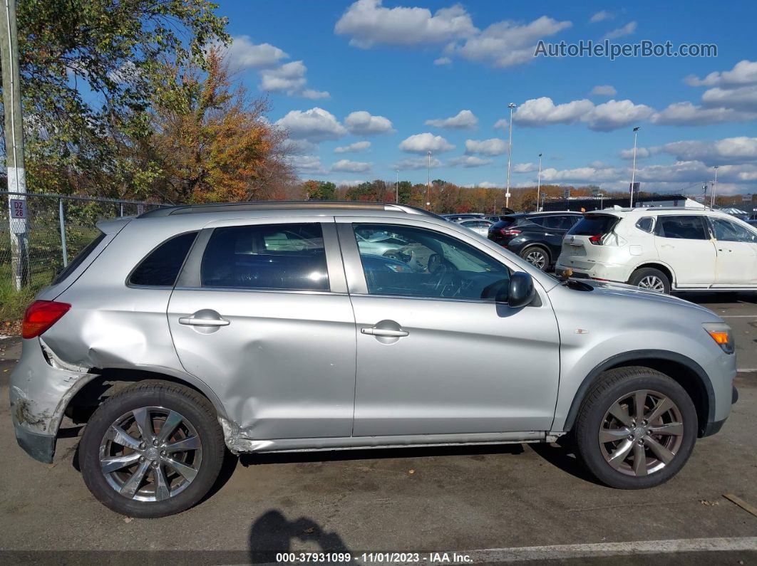 2013 Mitsubishi Outlander Sport Le Серебряный vin: 4A4AP5AU5DE024939