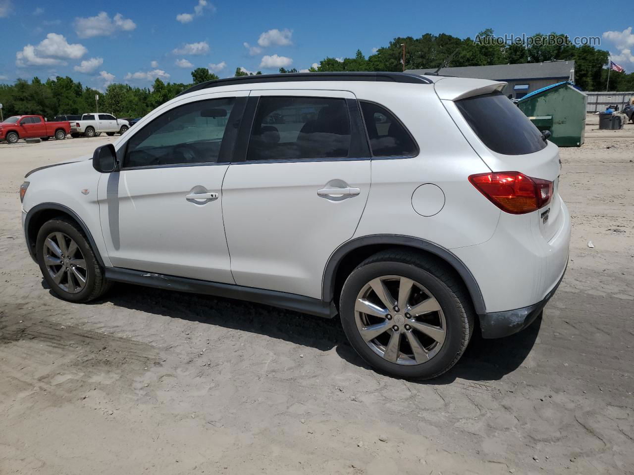 2013 Mitsubishi Outlander Sport Le White vin: 4A4AP5AU7DE024053