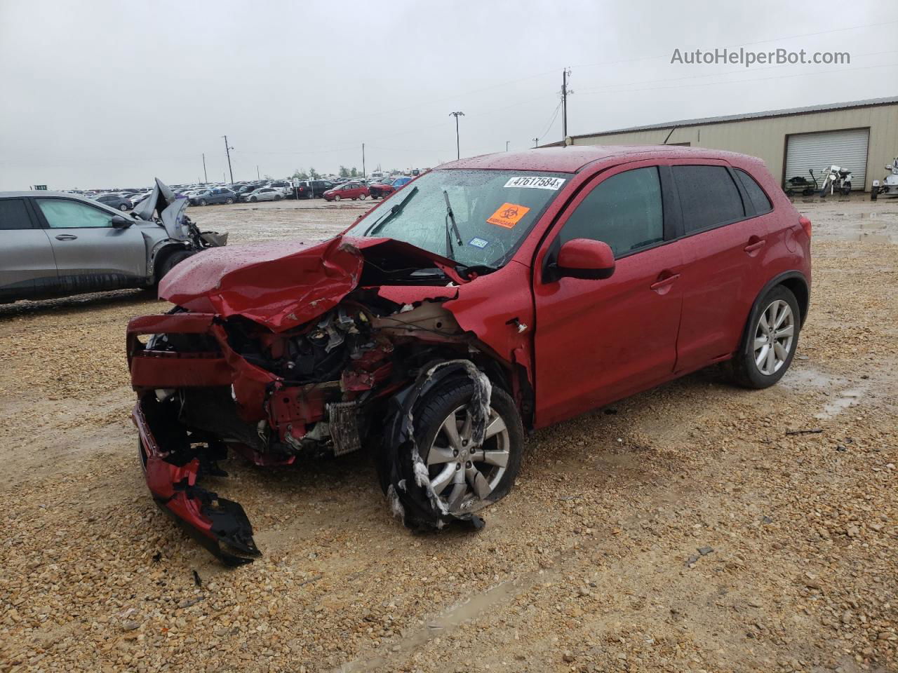 2015 Mitsubishi Outlander Sport Es Red vin: 4A4AR3AU0FE001442