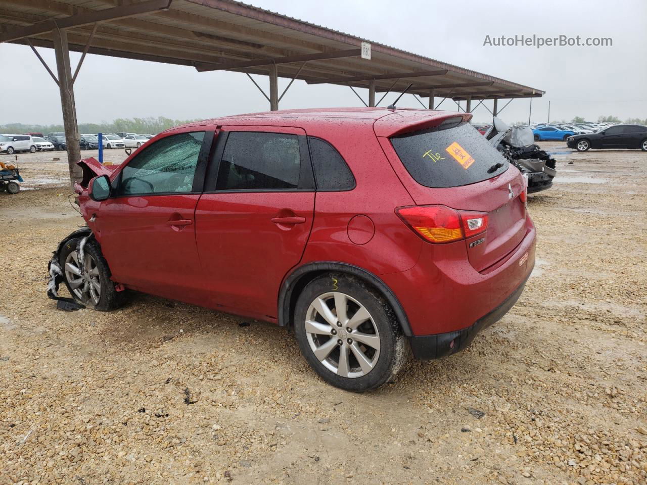 2015 Mitsubishi Outlander Sport Es Red vin: 4A4AR3AU0FE001442