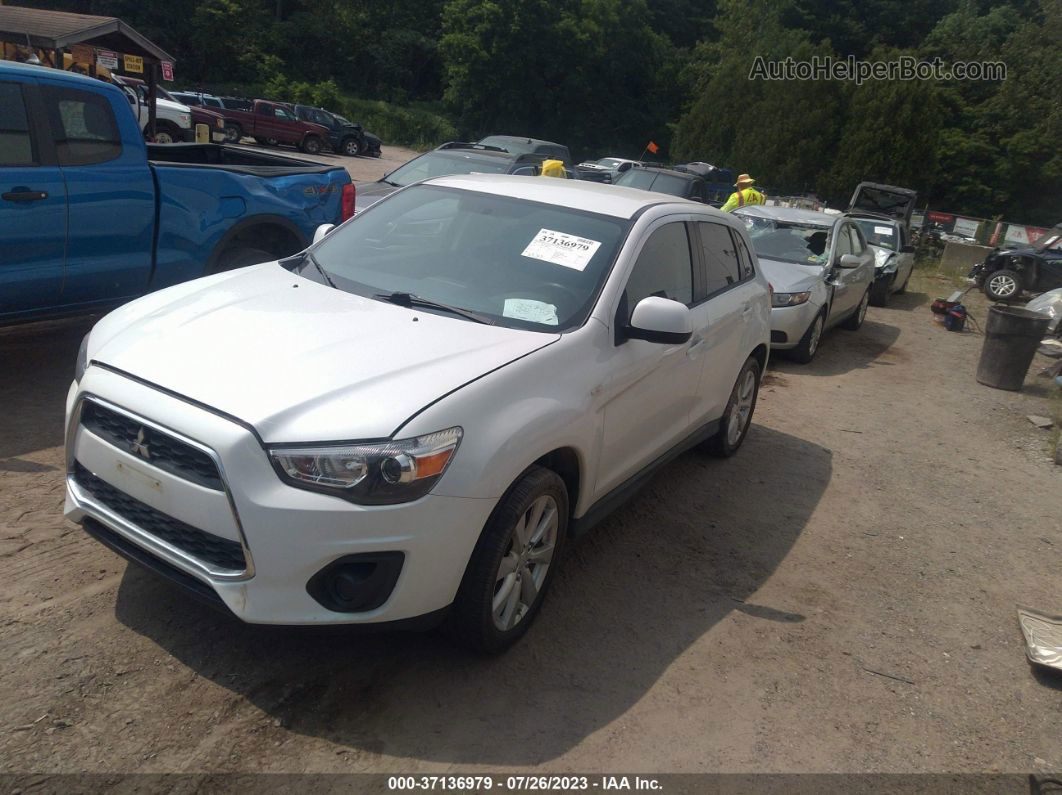 2015 Mitsubishi Outlander Sport Es White vin: 4A4AR3AU0FE008343