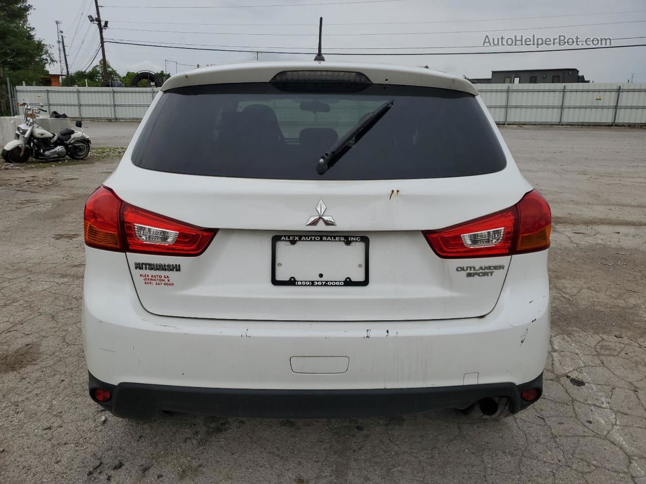 2015 Mitsubishi Outlander Sport Es White vin: 4A4AR3AU0FE023229