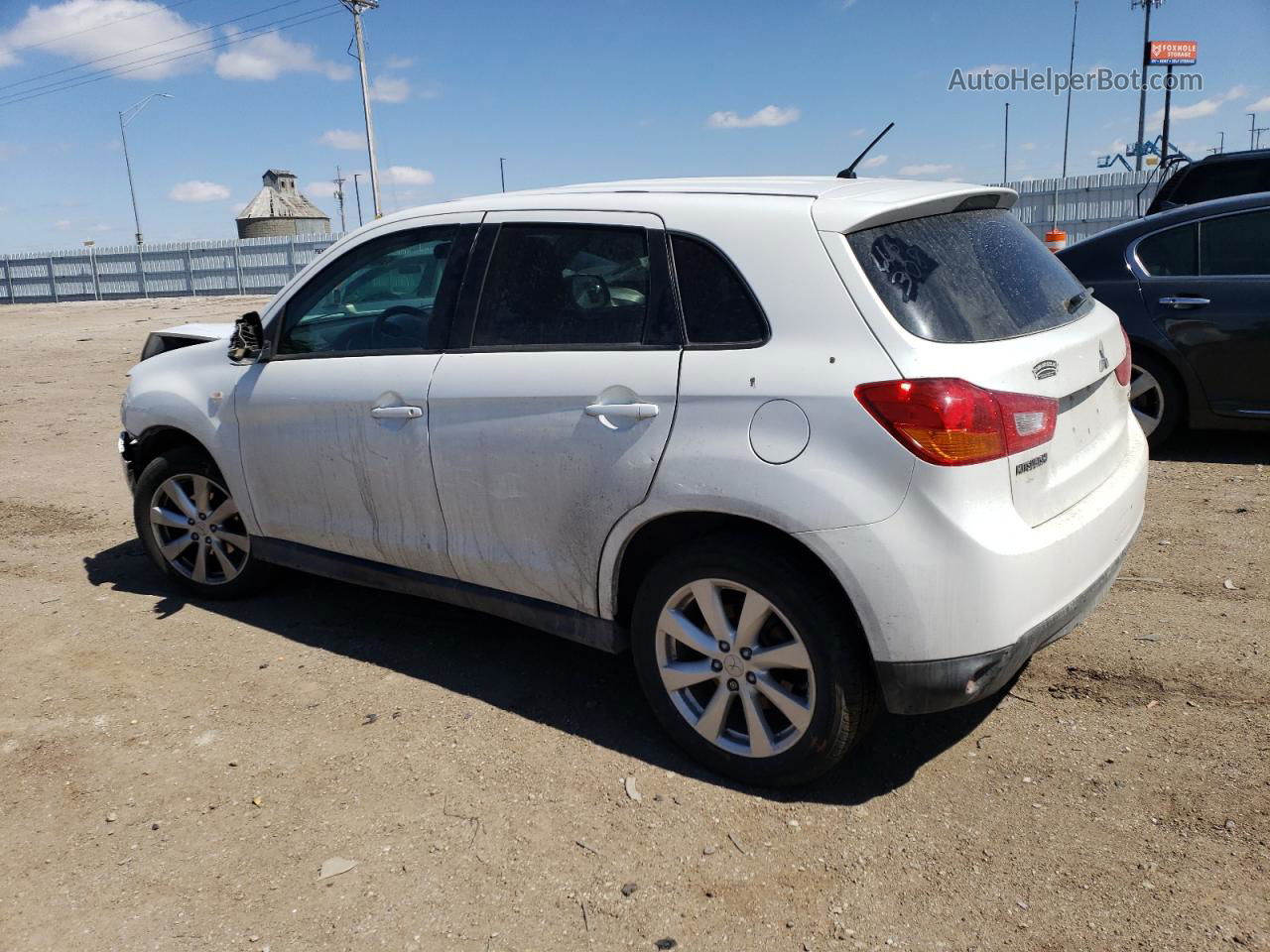 2015 Mitsubishi Outlander Sport Es White vin: 4A4AR3AU0FE045358