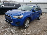 2015 Mitsubishi Outlander Sport Es Синий vin: 4A4AR3AU0FE061415