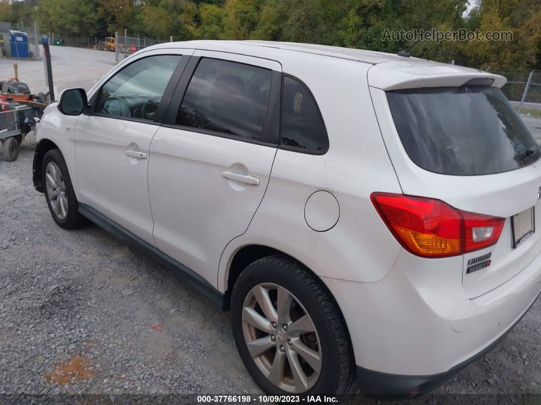 2013 Mitsubishi Outlander Sport Es White vin: 4A4AR3AU1DE014441