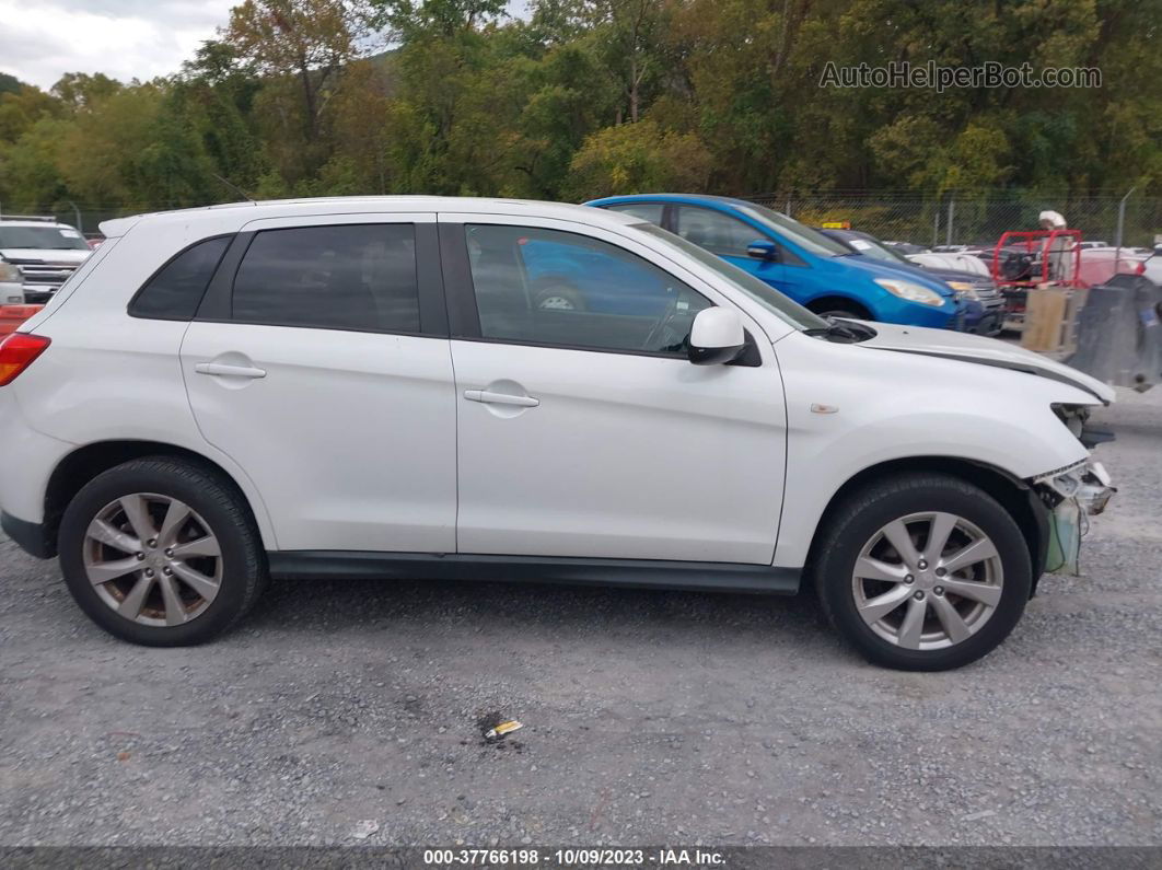 2013 Mitsubishi Outlander Sport Es White vin: 4A4AR3AU1DE014441