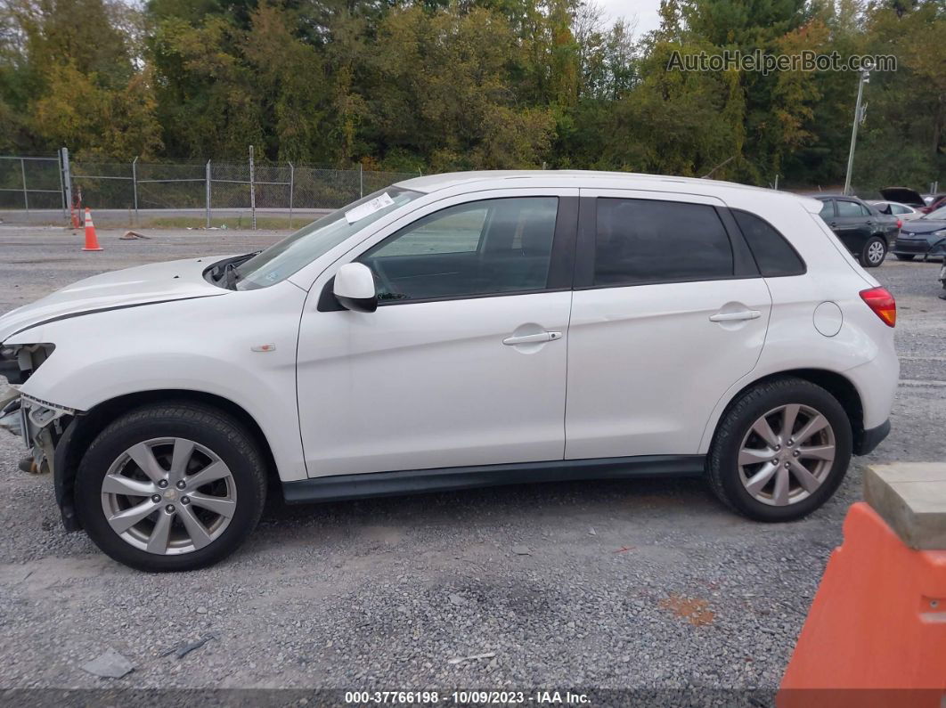 2013 Mitsubishi Outlander Sport Es White vin: 4A4AR3AU1DE014441