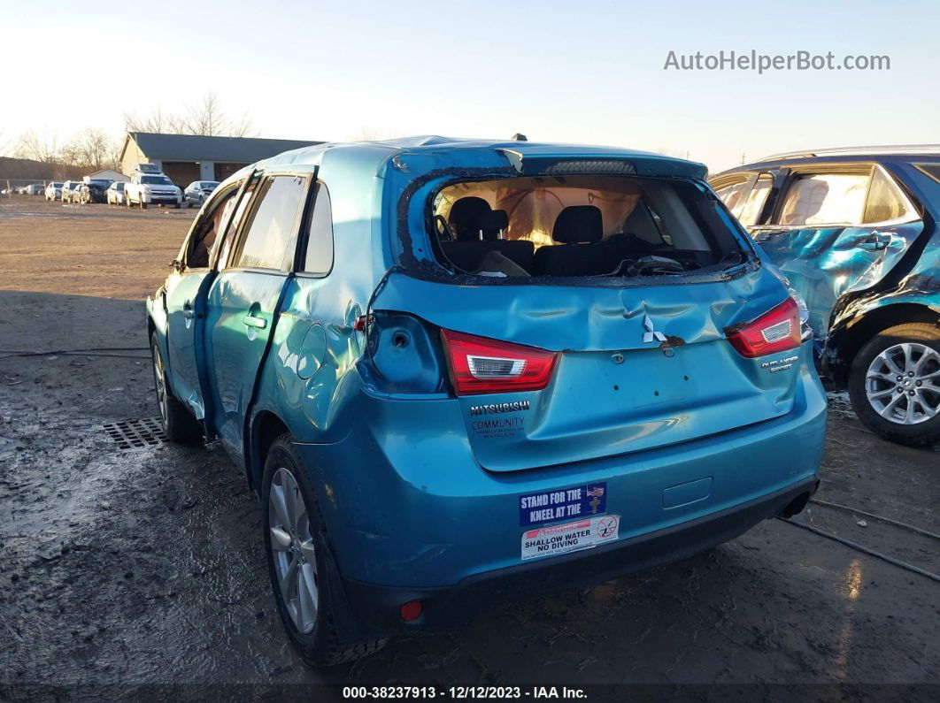 2013 Mitsubishi Outlander Sport Es Синий vin: 4A4AR3AU1DE017713