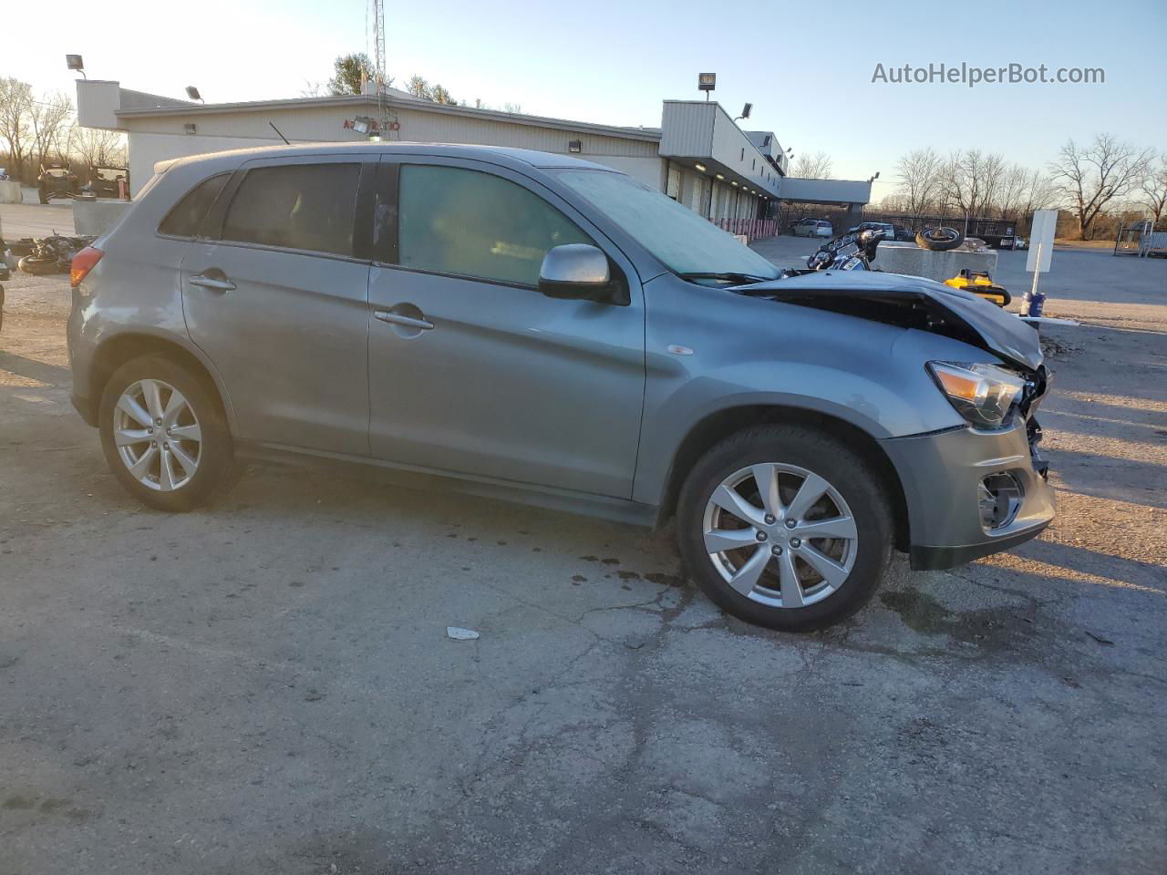 2013 Mitsubishi Outlander Sport Es Gray vin: 4A4AR3AU1DE018005