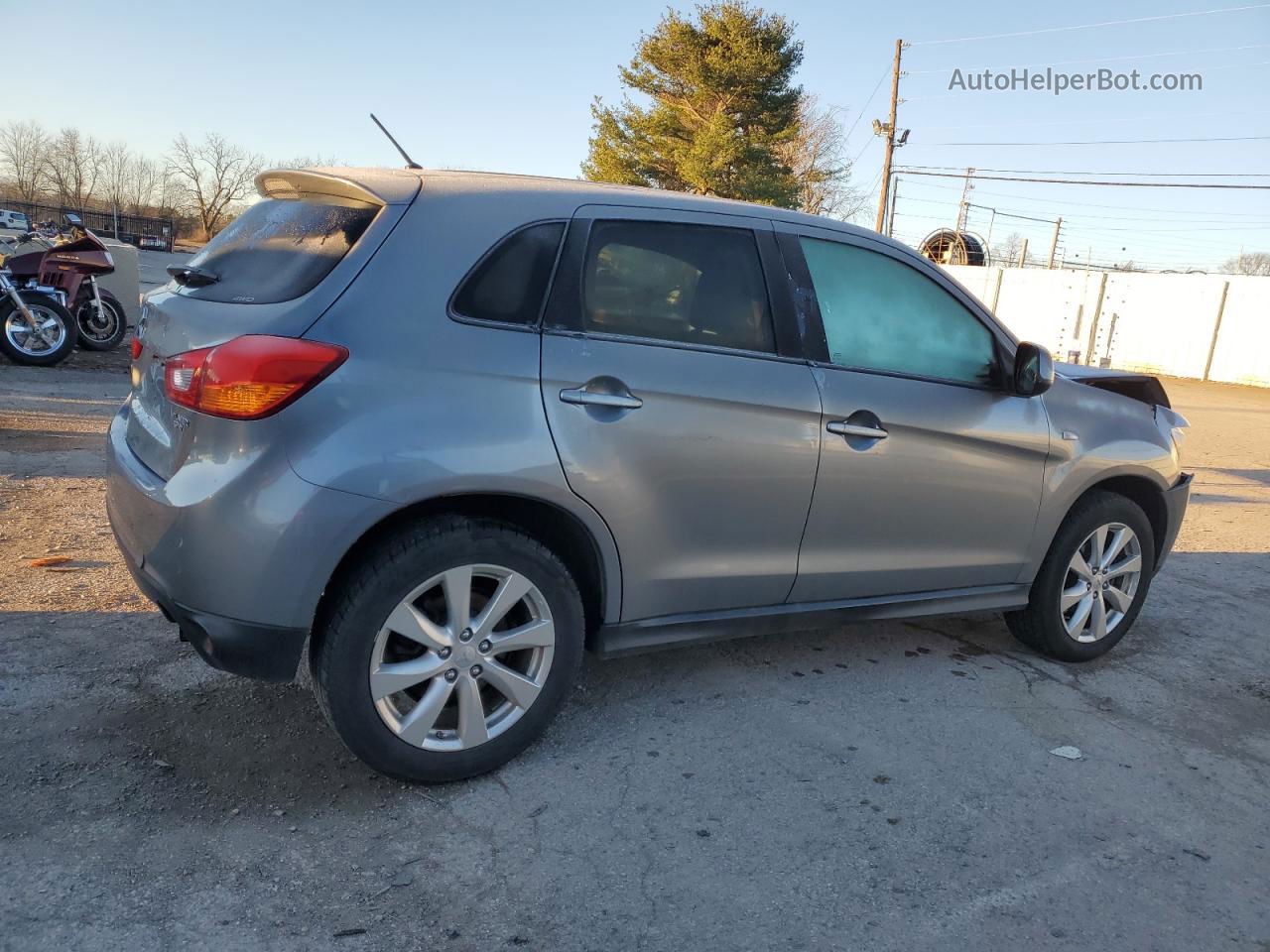 2013 Mitsubishi Outlander Sport Es Gray vin: 4A4AR3AU1DE018005