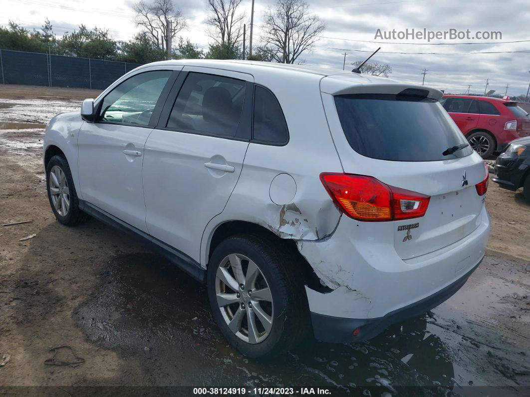 2013 Mitsubishi Outlander Sport Es White vin: 4A4AR3AU1DE019686