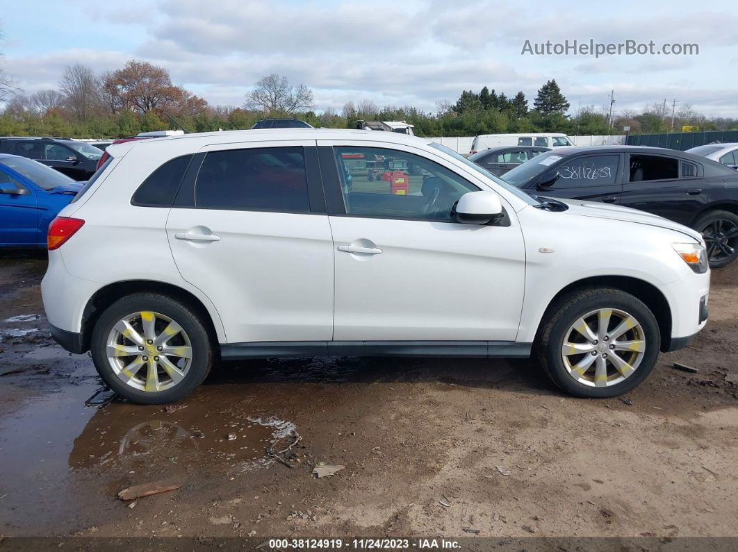 2013 Mitsubishi Outlander Sport Es White vin: 4A4AR3AU1DE019686