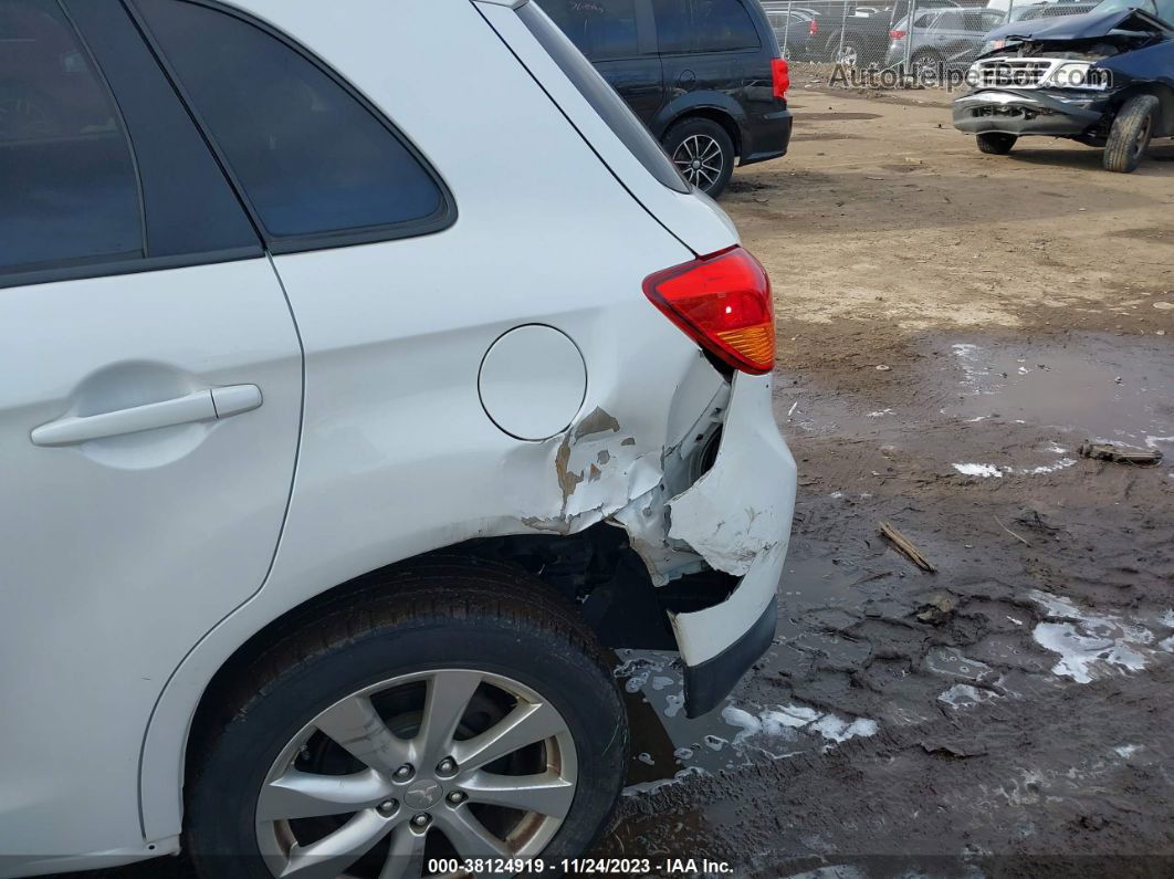 2013 Mitsubishi Outlander Sport Es White vin: 4A4AR3AU1DE019686